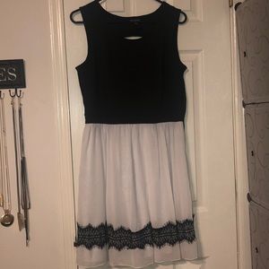Cute lace trim dress